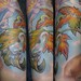 Tattoos - Fall Leaves and Bubble Feet Tattoo - 49807